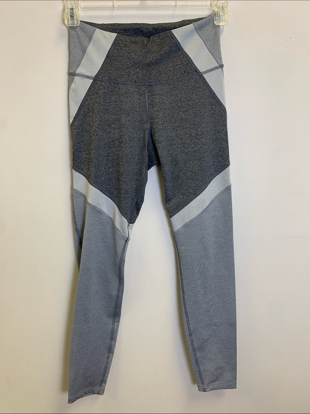 Old Navy Gray Colorblock High-Rise Leggings